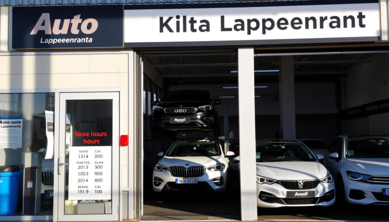 Auto-Kilta Lappeenranta: huolto, vaihtoautot, aukioloajat